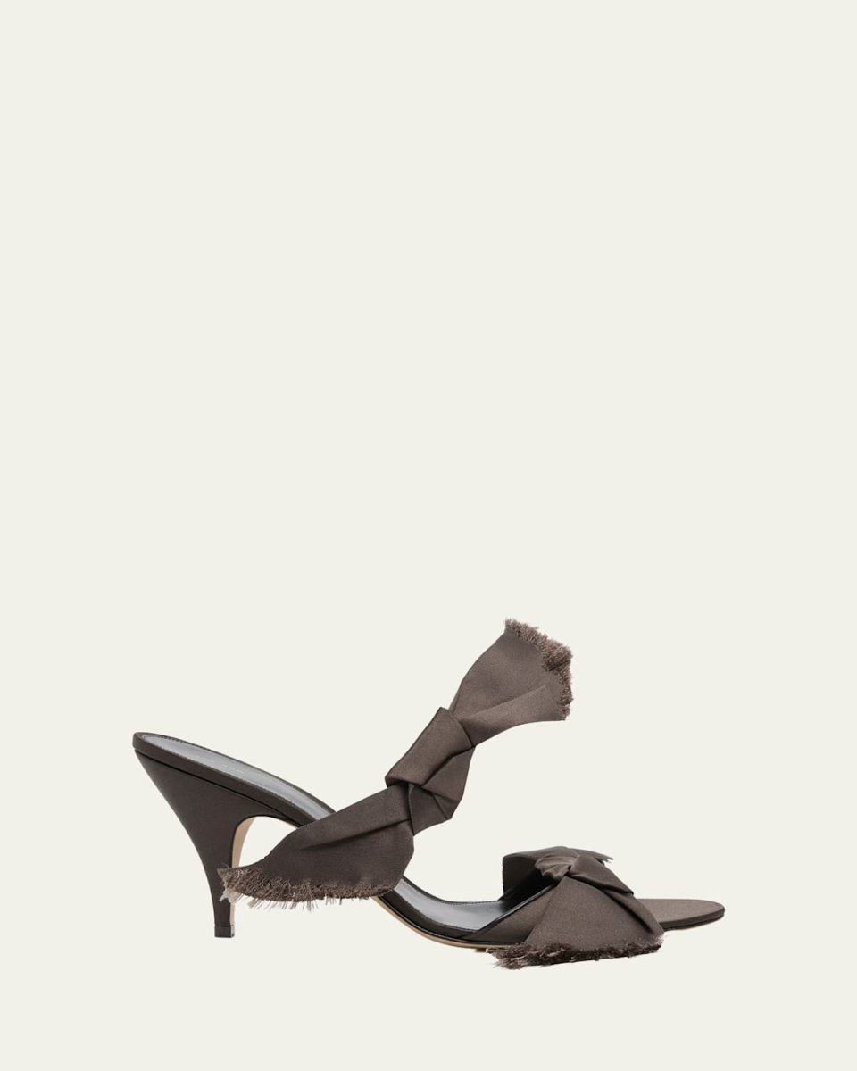Vika Silk Knot Slide Sandals
